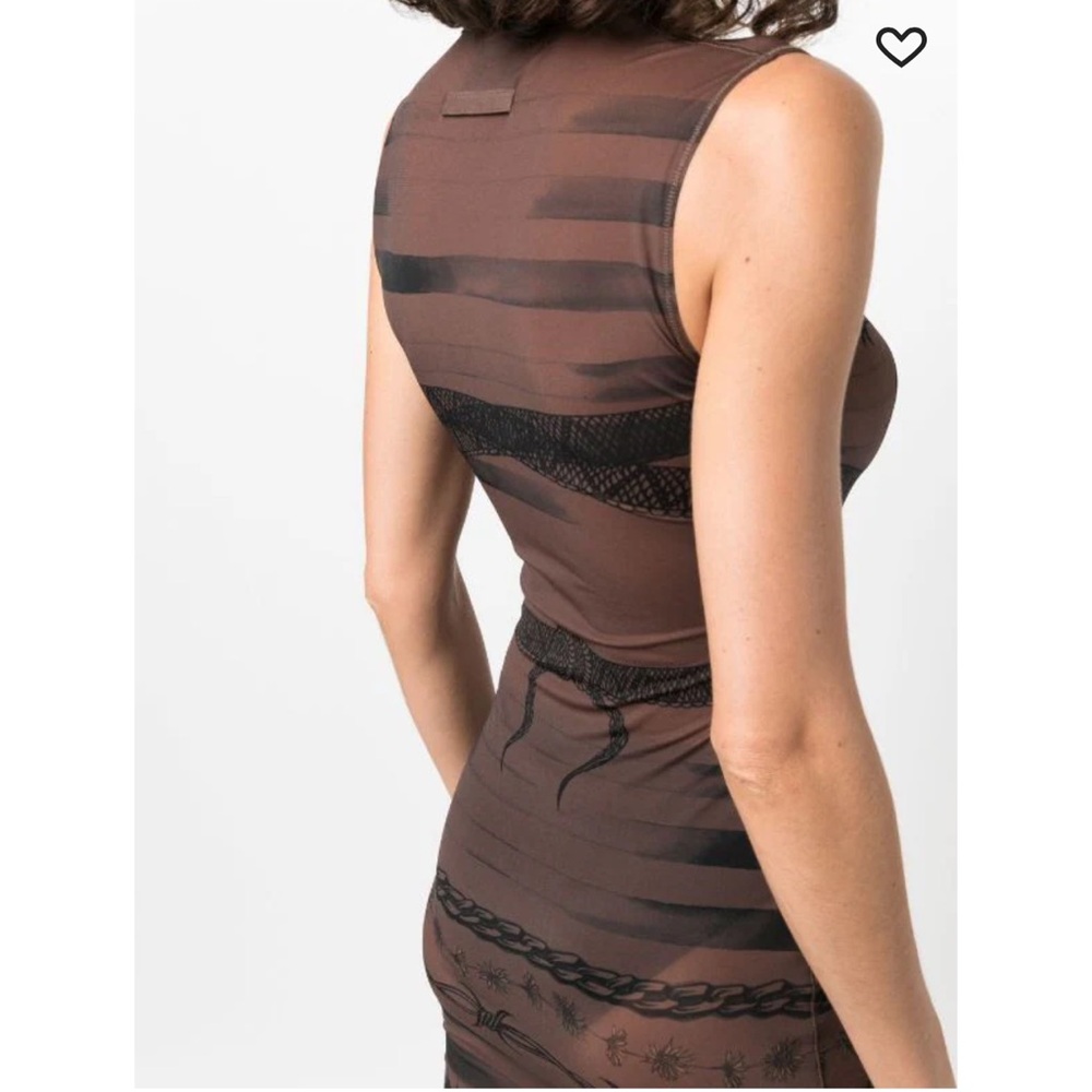 jean paul gaultier x KNWLS graphic print sleeveless mini dress - Picture 9 of 9